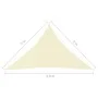 Toldo de vela triangular tela Oxford color crema 4x4x5,8 m de vidaXL, Sombrillas - Ref: Foro24-135232, Precio: 36,48 €, Descu...