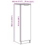 Mueble zapatero madera de ingeniería envejecida 29,5x35x100,5cm de , Armarios y almacenamiento - Ref: Foro24-856991, Precio: ...