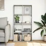 Librería divisora madera gris hormigón 69,5x29x137,5 cm de , Librerías y estanterías - Ref: Foro24-858024, Precio: 69,13 €, D...