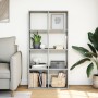 Librería divisora madera gris hormigón 69,5x29x137,5 cm de , Librerías y estanterías - Ref: Foro24-858024, Precio: 72,59 €, D...