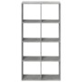 Librería divisora madera gris hormigón 69,5x29x137,5 cm de , Librerías y estanterías - Ref: Foro24-858024, Precio: 72,59 €, D...