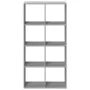 Librería divisor madera ingeniería gris Sonoma 69,5x29x137,5 cm de , Librerías y estanterías - Ref: Foro24-858026, Precio: 66...