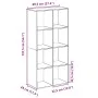 Librería divisor madera ingeniería gris Sonoma 69,5x29x137,5 cm de , Librerías y estanterías - Ref: Foro24-858026, Precio: 66...