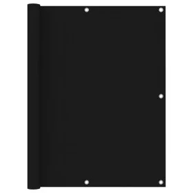 Black oxford fabric balcony awning 120x600 cm by vidaXL, Umbrellas - Ref: Foro24-135067, Price: 32,62 €, Discount: %