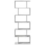 Librería divisora 6 niveles madera gris hormigón 70x24x193 cm de , Librerías y estanterías - Ref: Foro24-858087, Precio: 71,1...