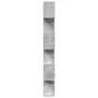 Librería divisora 6 niveles madera gris hormigón 70x24x193 cm de , Librerías y estanterías - Ref: Foro24-858087, Precio: 70,4...