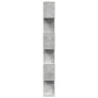 Librería divisora 6 niveles madera gris hormigón 70x24x193 cm de , Librerías y estanterías - Ref: Foro24-858087, Precio: 71,1...