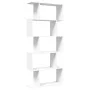 Librería divisor 5 niveles madera ingeniería blanco 70x24x161cm de , Librerías y estanterías - Ref: Foro24-858093, Precio: 61...
