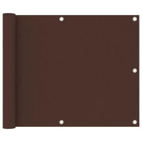 Toldo para balcón de tela oxford marrón 75x600 cm de vidaXL, Sombrillas - Ref: Foro24-135071, Precio: 29,05 €, Descuento: %