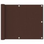 Toldo para balcón de tela oxford marrón 75x600 cm de vidaXL, Sombrillas - Ref: Foro24-135071, Precio: 29,65 €, Descuento: %