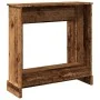 Borde de chimenea madera ingeniería envejecida 90x30x90 cm de , Accesorios para hornos de leña y chimeneas - Ref: Foro24-8545...