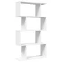 Librería divisor 4 niveles madera ingeniería blanco 70x24x129cm de , Librerías y estanterías - Ref: Foro24-858102, Precio: 54...