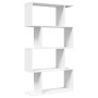 Librería divisor 4 niveles madera ingeniería blanco 70x24x129cm de , Librerías y estanterías - Ref: Foro24-858102, Precio: 56...