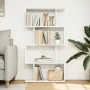 Librería divisor 4 niveles madera ingeniería blanco 70x24x129cm de , Librerías y estanterías - Ref: Foro24-858102, Precio: 54...