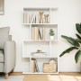 Librería divisor 4 niveles madera ingeniería blanco 70x24x129cm de , Librerías y estanterías - Ref: Foro24-858102, Precio: 56...