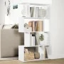 Librería divisor 4 niveles madera ingeniería blanco 70x24x129cm de , Librerías y estanterías - Ref: Foro24-858102, Precio: 54...