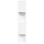 Librería divisor 4 niveles madera ingeniería blanco 70x24x129cm de , Librerías y estanterías - Ref: Foro24-858102, Precio: 56...
