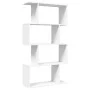 Librería divisor 4 niveles madera ingeniería blanco 70x24x129cm de , Librerías y estanterías - Ref: Foro24-858102, Precio: 54...