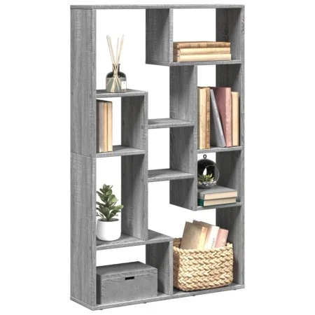 Estantería de madera de ingeniería gris Sonoma 72x20x120 cm de , Librerías y estanterías - Ref: Foro24-858161, Precio: 77,55 ...