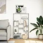 Estantería de madera de ingeniería gris Sonoma 72x20x120 cm de , Librerías y estanterías - Ref: Foro24-858161, Precio: 77,55 ...
