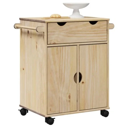 Carrito de cocina OTTO madera maciza de pino 71x45x80 cm de , Carros de cocina y comedor - Ref: Foro24-4013464, Precio: 124,8...