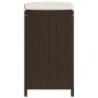 Taburetes de bar de jardín con cojines 4 uds ratán PE marrón de , Sillas de jardín - Ref: Foro24-368688, Precio: 257,16 €, De...