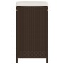 Taburetes de bar de jardín con cojines 4 uds ratán PE marrón de , Sillas de jardín - Ref: Foro24-368688, Precio: 228,80 €, De...