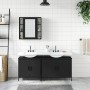 Set de muebles de baño 3 piezas madera contrachapada negro de , Muebles de baño - Ref: Foro24-3214730, Precio: 171,48 €, Desc...