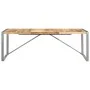 Mesa de comedor madera maciza de mango rugosa 220x100x75 cm de , Mesas de cocina y de comedor - Ref: Foro24-321566, Precio: 3...