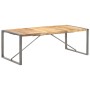 Mesa de comedor madera maciza de mango rugosa 220x100x75 cm de , Mesas de cocina y de comedor - Ref: Foro24-321566, Precio: 3...