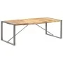Mesa de comedor madera maciza de mango rugosa 220x100x75 cm de , Mesas de cocina y de comedor - Ref: Foro24-321566, Precio: 3...