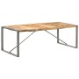 Mesa de comedor madera maciza de mango rugosa 220x100x75 cm de , Mesas de cocina y de comedor - Ref: Foro24-321566, Precio: 3...