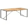 Mesa de comedor madera maciza de mango rugosa 220x100x75 cm de , Mesas de cocina y de comedor - Ref: Foro24-321566, Precio: 3...