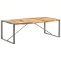 Mesa de comedor madera maciza de mango rugosa 220x100x75 cm de , Mesas de cocina y de comedor - Ref: Foro24-321566, Precio: 3...