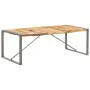 Mesa de comedor madera maciza de mango rugosa 220x100x75 cm de , Mesas de cocina y de comedor - Ref: Foro24-321566, Precio: 3...