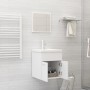 Conjunto de muebles de baño madera de ingeniería blanco de , Muebles de baño - Ref: Foro24-3070856, Precio: 122,89 €, Descuen...