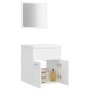 Conjunto de muebles de baño madera de ingeniería blanco de , Muebles de baño - Ref: Foro24-3070856, Precio: 122,89 €, Descuen...