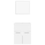 Conjunto de muebles de baño madera de ingeniería blanco de , Muebles de baño - Ref: Foro24-3070856, Precio: 122,89 €, Descuen...