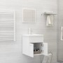 Conjunto de muebles de baño 2 pzas madera contrachapada blanco de , Muebles de baño - Ref: Foro24-804773, Precio: 45,19 €, De...