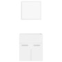 Conjunto de muebles de baño 2 pzas madera contrachapada blanco de , Muebles de baño - Ref: Foro24-804773, Precio: 45,19 €, De...
