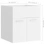 Conjunto de muebles de baño 2 pzas madera contrachapada blanco de , Muebles de baño - Ref: Foro24-804773, Precio: 45,19 €, De...