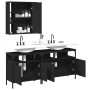 Set de muebles de baño 3 piezas madera contrachapada negro de , Muebles de baño - Ref: Foro24-3214725, Precio: 182,23 €, Desc...