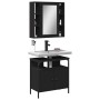 Juego de muebles de baño 2 pzas madera contrachapada negro de , Muebles de baño - Ref: Foro24-3214715, Precio: 118,23 €, Desc...