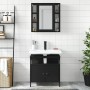 Juego de muebles de baño 2 pzas madera contrachapada negro de , Muebles de baño - Ref: Foro24-3214715, Precio: 118,23 €, Desc...