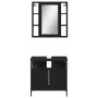 Juego de muebles de baño 2 pzas madera contrachapada negro de , Muebles de baño - Ref: Foro24-3214715, Precio: 118,23 €, Desc...