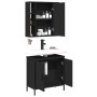 Juego de muebles de baño 2 pzas madera contrachapada negro de , Muebles de baño - Ref: Foro24-3214720, Precio: 121,47 €, Desc...