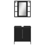 Juego de muebles de baño 2 pzas madera contrachapada negro de , Muebles de baño - Ref: Foro24-3214720, Precio: 121,47 €, Desc...