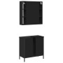 Juego de muebles de baño 2 pzas madera contrachapada negro de , Muebles de baño - Ref: Foro24-3214720, Precio: 121,47 €, Desc...