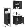 Set de muebles de baño 3 piezas madera contrachapada negro de , Muebles de baño - Ref: Foro24-3214760, Precio: 172,90 €, Desc...