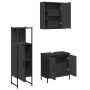 Set de muebles de baño 3 piezas madera contrachapada negro de , Muebles de baño - Ref: Foro24-3214760, Precio: 172,90 €, Desc...